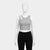 Light Grey Ribbed Cut-Out Crop Top