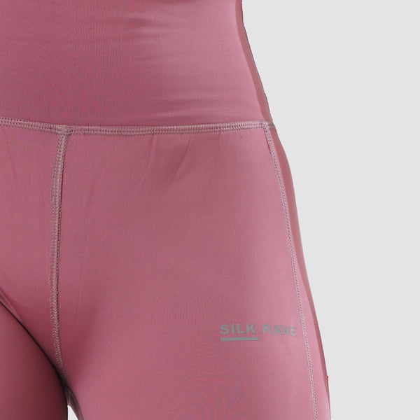 Plain mauve dryfit leggings