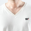 Plain White V-Neck Relaxed Fit Tshirt