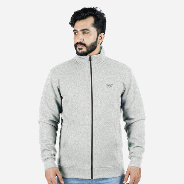 Unisex Gray Full Zipper