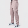 Tea Pink Cotton Interlock Cargo Trouser