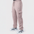 Tea Pink Cotton Interlock Cargo Trouser