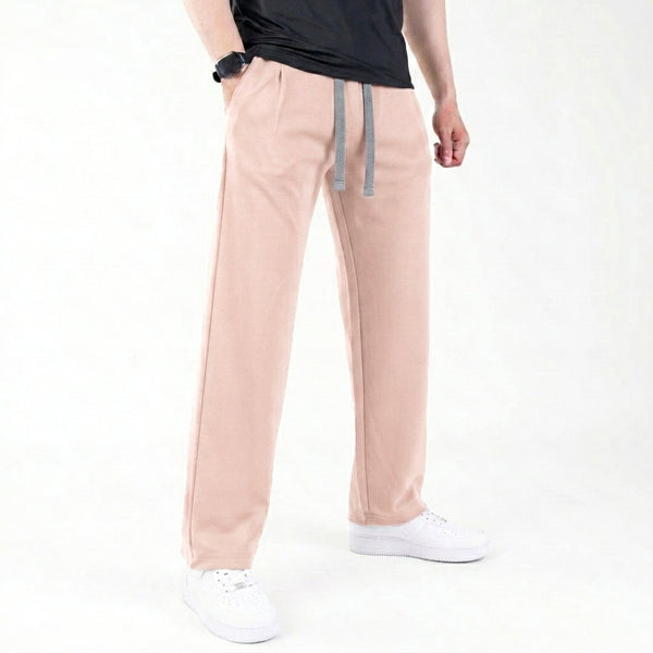 Pink Plain Interlock Trouser