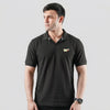 Black V-Neck Polo