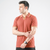 Orange V-Neck Polo