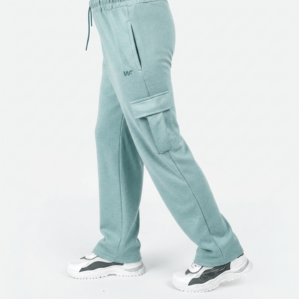 Sky Blue Interlock Cargo Trouser