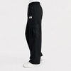 Pure cotton Black Cargo Trousers