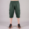 Olive Green 3 Quarter Shorts