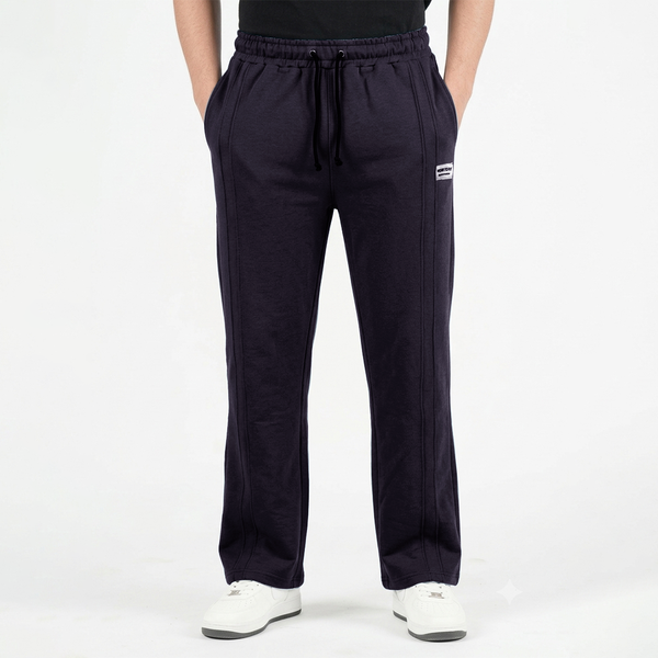 Deep Navy Double Stitch loose fit Trousers