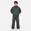Classic Mock Neck Tracksuit – Forest Green