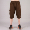 Chocolate Brown 3 Quarter Shorts
