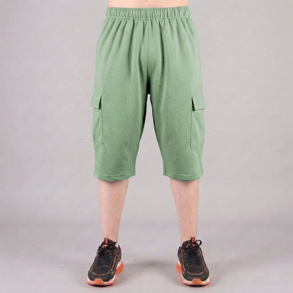Mint Green 3 Quarter Shorts
