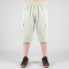 Light Grey 3 Quarter Shorts