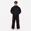 Classic Mock Neck Tracksuit – Black