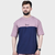 Lavender and Navy Side Panel T Shirt