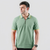 Sea Green Zip-up Polo