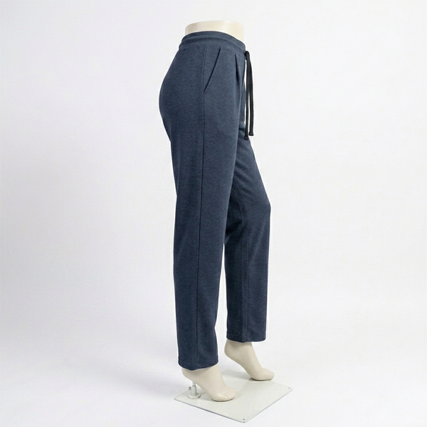 Navy Plain Interlock Trouser