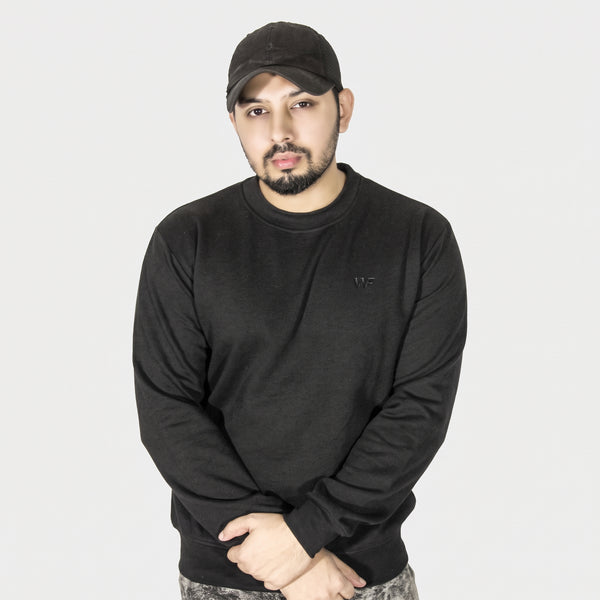 Unisex Black Fleece Sweatshirt