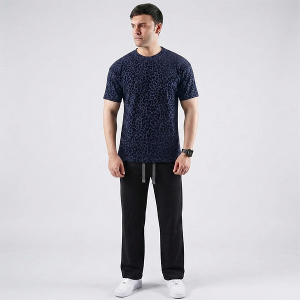 Blue Leopard camo track suit