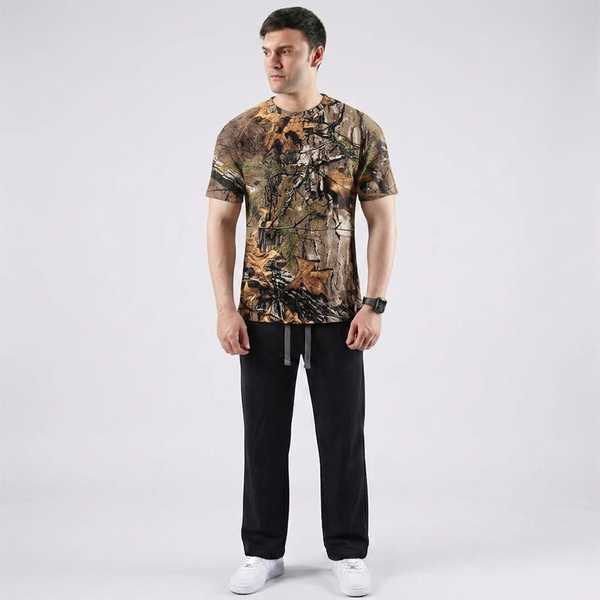 Brown camo track suit