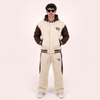 Cream & Brown Baseball Tracksuit
