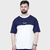 Blue and White Side Panel T Shirt