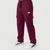 Maroon Interlock Cargo Trouser