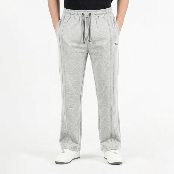 Light Grey Double Stitch loose fit Trousers