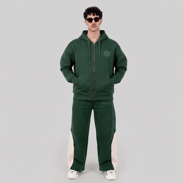 Special Edition Dark green Baggy Tracksuit