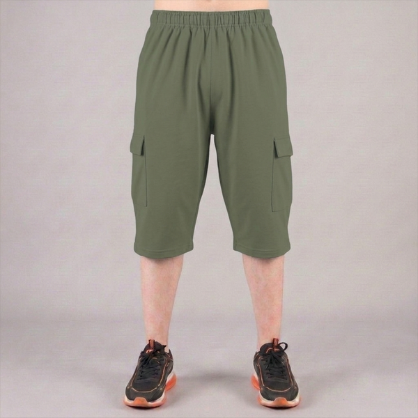 Sage Green 3 Quarter Shorts