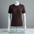 Dark Brown Ribbed Crew Neck T shirt
