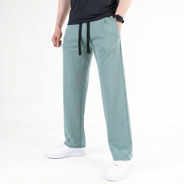 Sage Green Plain Interlock Trouser