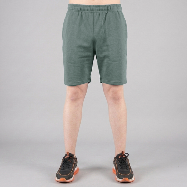 Sage Green Cotton Terry Shorts
