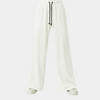 Premium Cream White Loose Fit Cotton Interlock Trouser