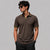 Brown V-Neck Polo