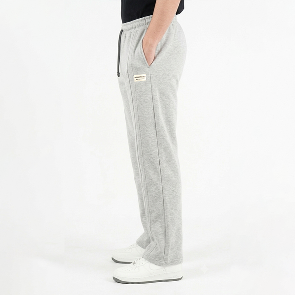 Light Grey Double Stitch loose fit Trousers