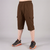 Chocolate Brown 3 Quarter Shorts