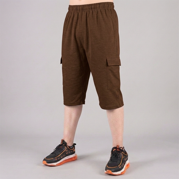 Chocolate Brown 3 Quarter Shorts