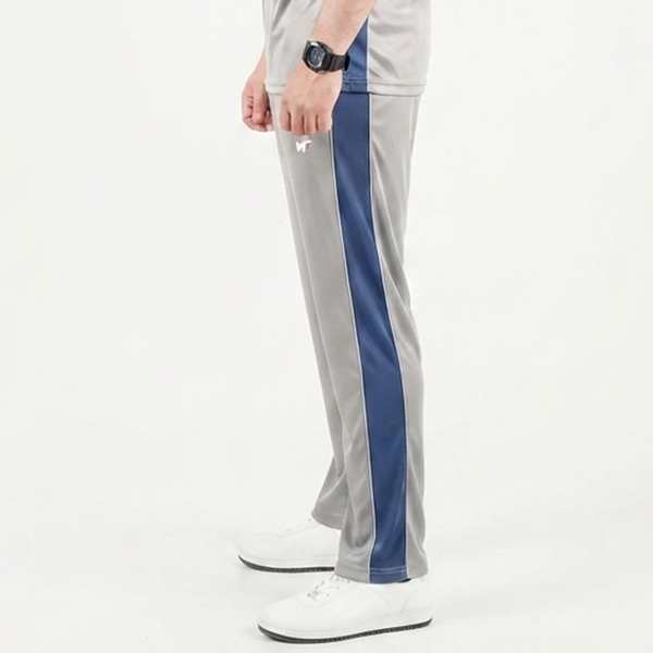 Silver with Blue Panel Bottoms