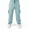 Sky Blue Interlock Cargo Trouser