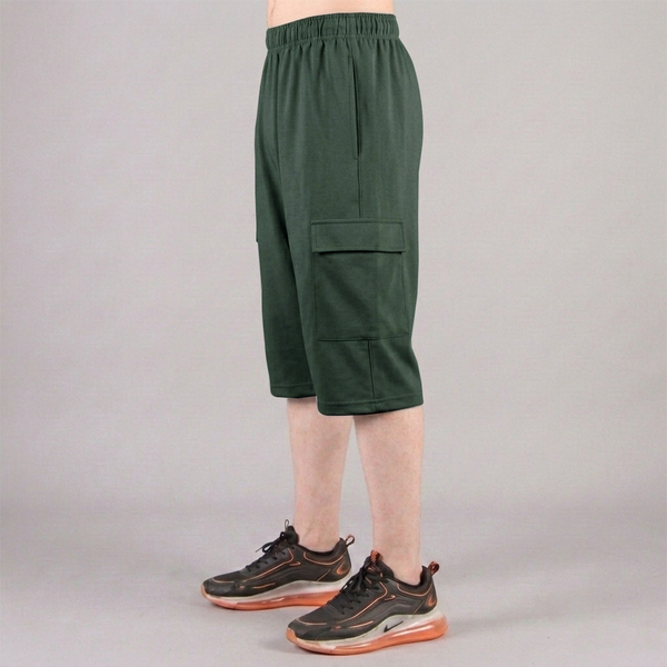 Dark Green 3 Quarter Shorts