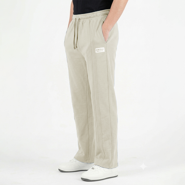 Silver Grey Double Stitch loose fit Trousers