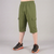 Olive Green 3 Quarter Shorts