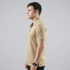 Beige Zip Up Polo