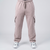 Tea Pink Cotton Interlock Cargo Trouser