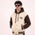 Creamy Mocha Varsity Snap Hoodie