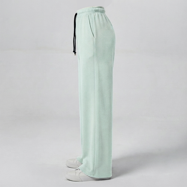 Premium Mint Green Loose Fit Cotton Interlock Trouser