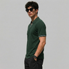 Forest Green V-Neck Polo