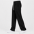 Black Plain Interlock Trouser