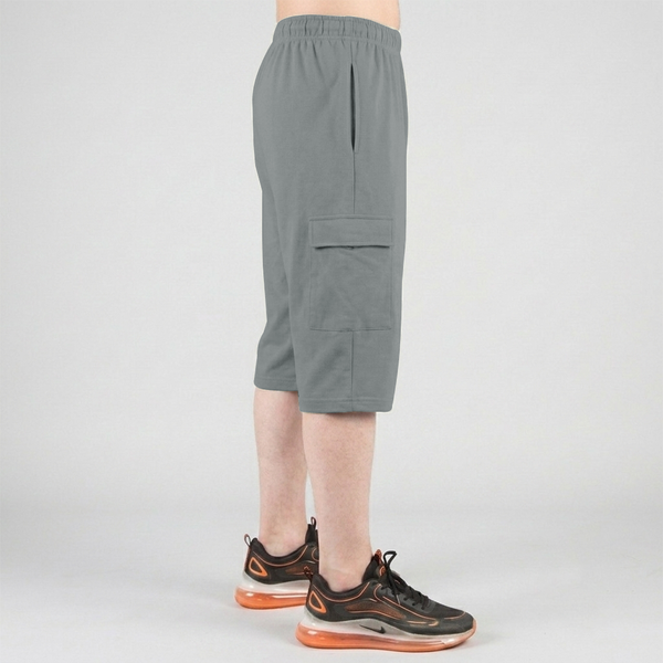 Slate Grey 3 Quarter Shorts